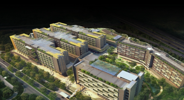 싱가포르 WHC 병원 조감도. (사진=대우건설)