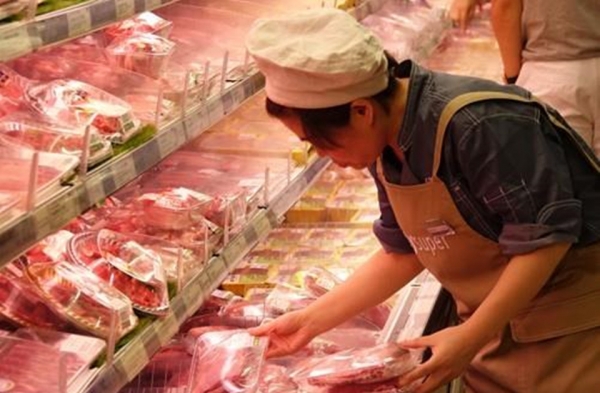 중국 상하이 슈퍼마켓의 육류 코너(사진=연합뉴스 제공)