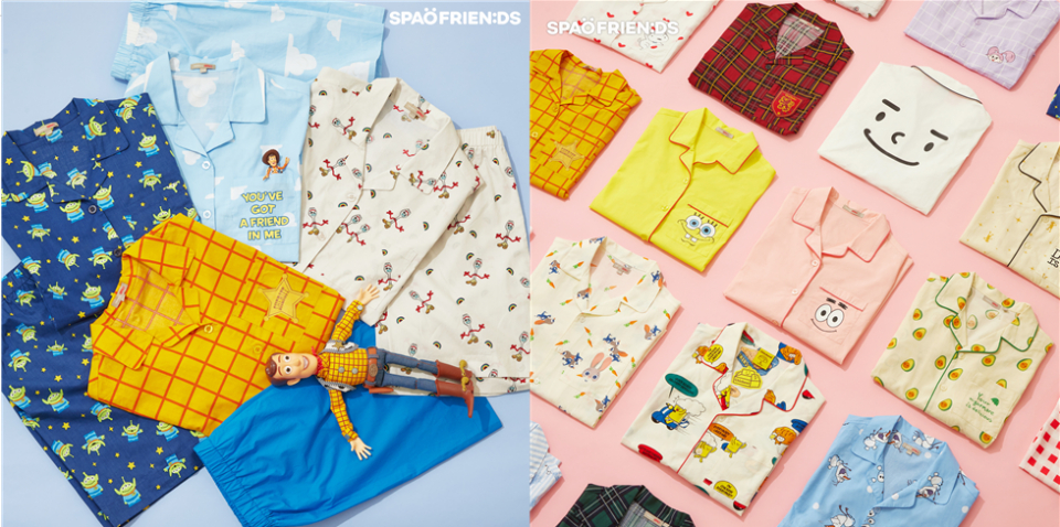 이번 페스티벌의 라인업은 펭수, 넷플릭스 기묘한 이야기, 스폰지밥, 디즈니 등 스파오와 협업을 진행한 캐릭터들이 담긴 파자마로 구성되어 있다. 사진=이랜드월드