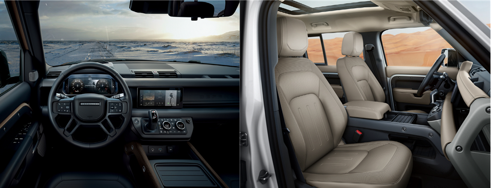 올 뉴 디펜더의 인테리어 디자인은 실용적인 레이아웃과 간결한 디자인으로 바탕으로 높은 기능성을 내재하고 있다. 사진=재규어랜드로버코리아