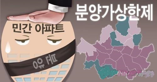 민간택지 분양가상한제(PG)[권도윤 제작]. 일러스트=연합뉴스