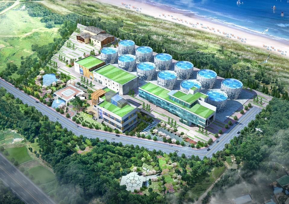 동원산업의 ‘필환경 스마트 육상 연어 양식 단지’ 조감도. 사진=동원산업