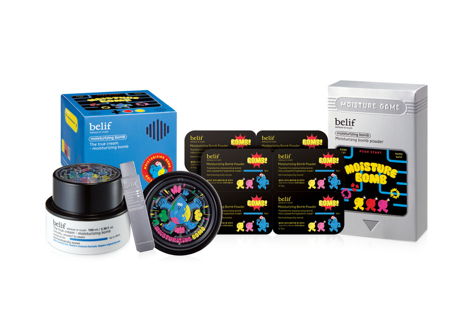 LG생활건강은 폭발적인 보습 폭탄이 피부에 촉촉함을 선사해주는 빌리프의 ‘더 트루 크림-모이스춰라이징 밤 점보 게임 에디션’을 출시했다. 사진=LG생활건강