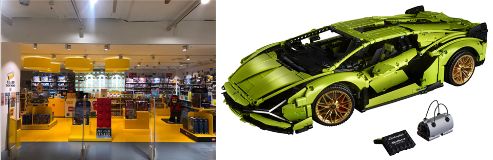 롯데백화점 본점 레고 매장. 큰 인기로 한동안 품절 상태였던 레고의 ‘42115 람보르기니’가 100개 한정 수량으로 선보인다.  사진=롯데백화점