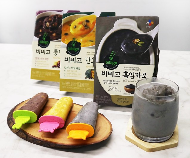 대세 할매 입맛! 고소하면서도 달콤, 짭짤 ‘비비고 흑임자 큐브 라떼’ 사진=CJ
