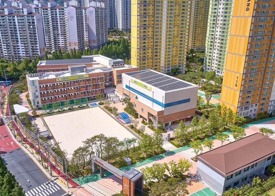 고운초등학교 현장. 부영주택