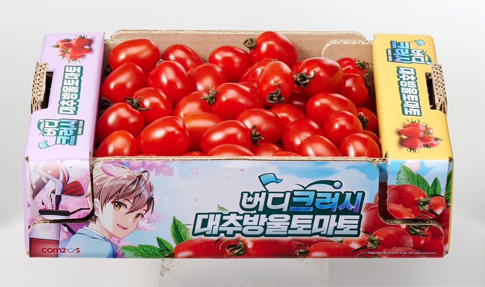 컴투스와 롯데마트는 10일 전국 롯데마트 매장에서 버디크러시 대추방울토마토의 판매를 시작했다. 사진=컴투스