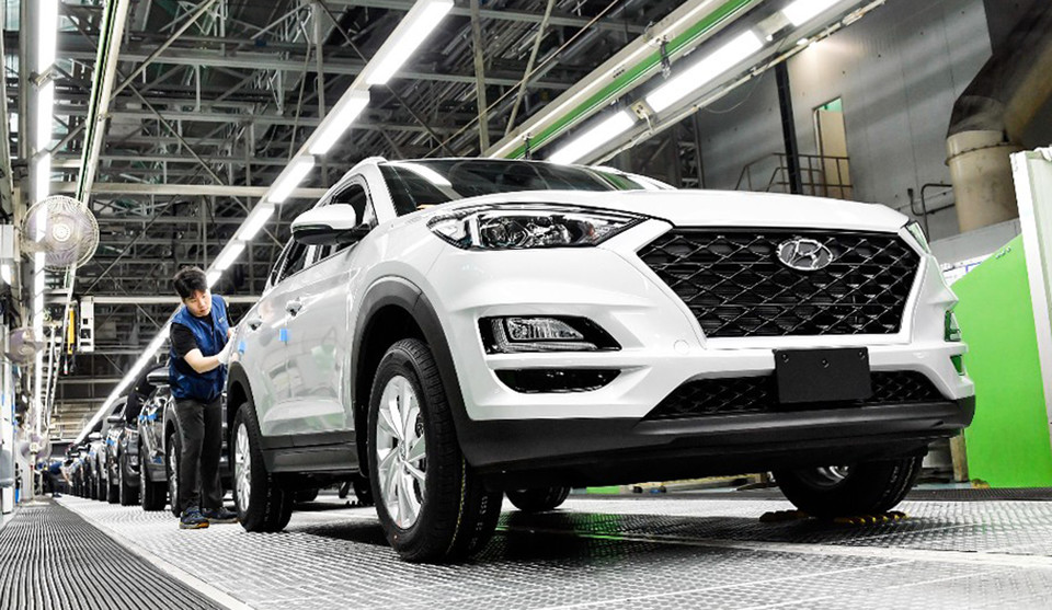 현대차 울산공장 코나라인. 연합뉴스