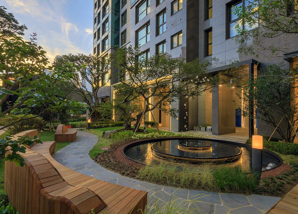 래미안 리더스원 필로티 가든. 사진=삼성물산