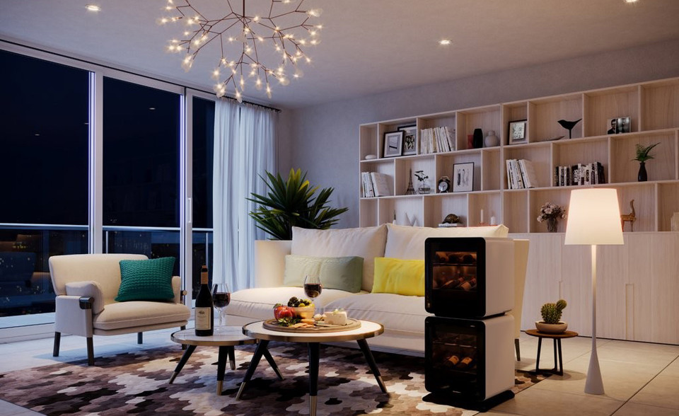 삼성전자가 크라우드 펀딩 플랫폼 와디즈를 통해 선보인 맞춤형 소형 냉장고 삼성 비스포크 큐브. 연합뉴스