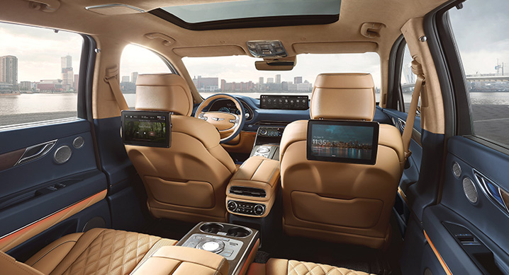 제네시스 2022 GV80 모델 내부 [사진=현대자동차]