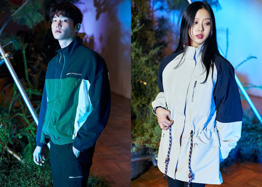 네파 ‘C-TR 블록 윈드 자켓’과 ‘C-TR 블록 윈드 자켓’ [사진=네파]