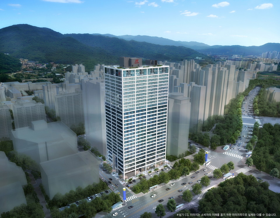오피스텔 힐스테이트과천청사역 조감도 [사진=현대건설]