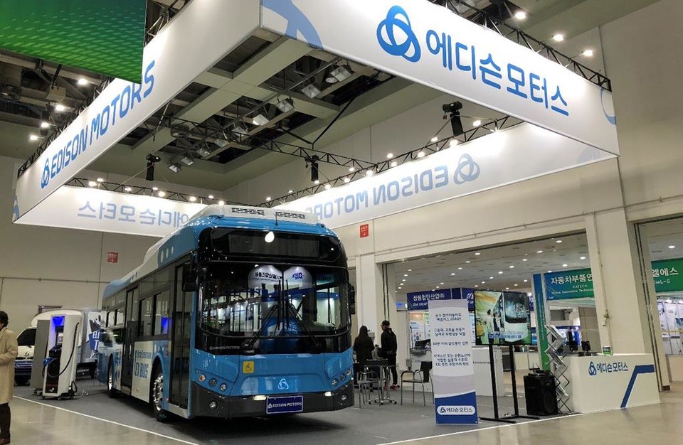 에디슨모터스의  전기버스 [사진=연합뉴스]