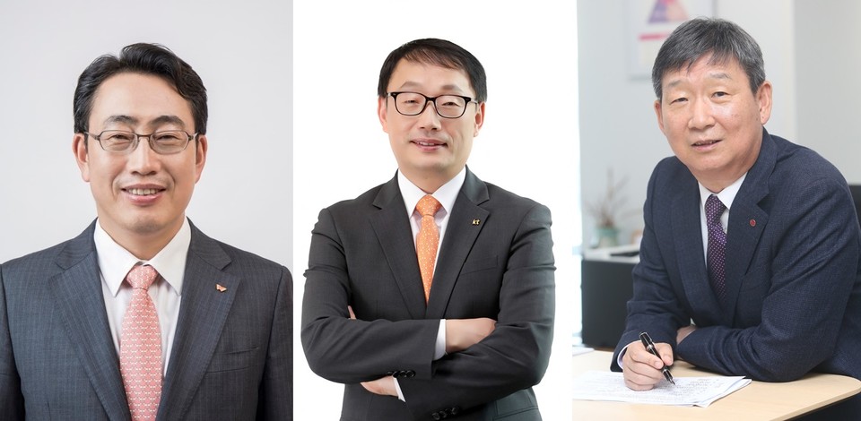 유영상 SK텔레콤 대표, 구현모 KT 대표, 황현식 LG유플러스 사장 [사진=각 사]