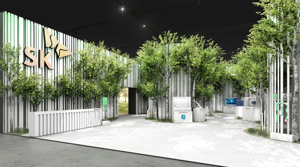 CES 2022 SK부스 [사진=SK그룹]