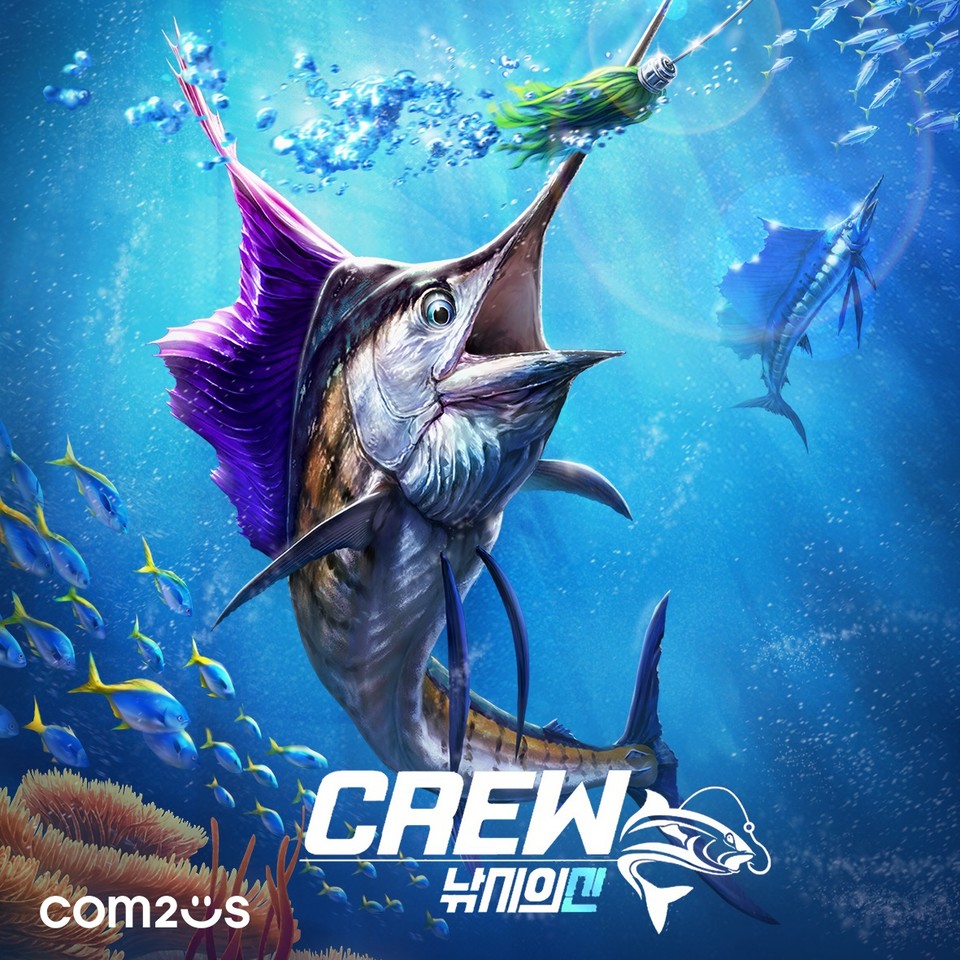 컴투스는 강력한 IP 파워에 블록체인 기술을 접목한 낚시의 신 크루 이미지