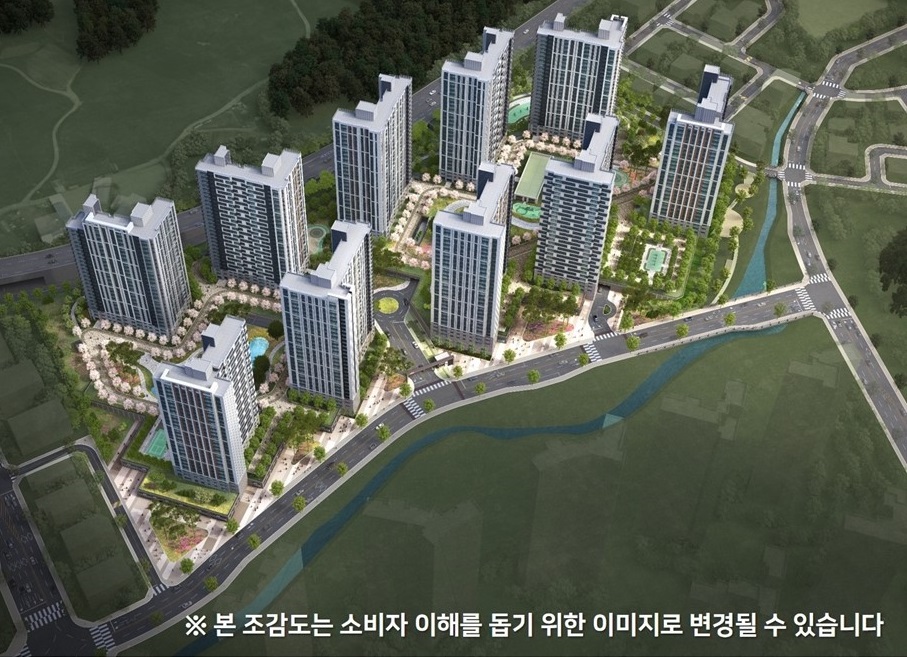 e편한세상 안성 그랑루체 조감도 [사진=DL건설]