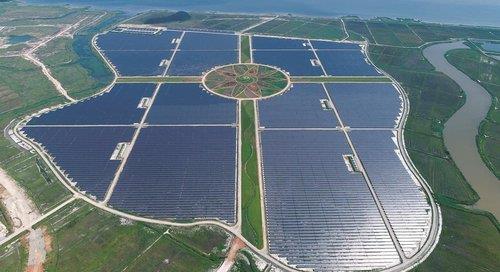 전남 해남에 위치한 국내 최대 태양광발전소 단지[사진=연합뉴스]