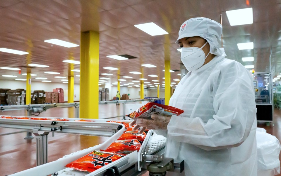 농심 미국 제2공장 테스트 생산 중인 모습 [사진=농심]