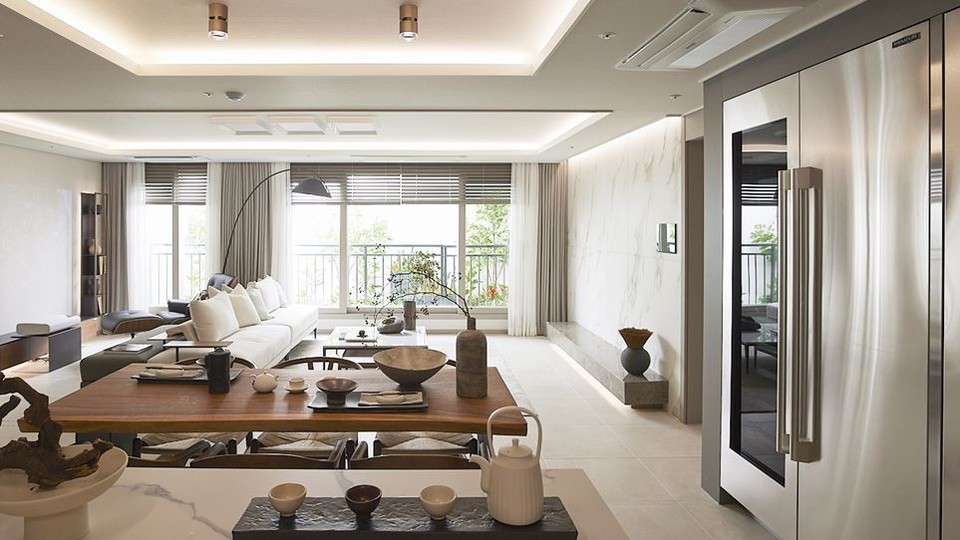 용인 경남아너스빌 디센트 거실 전경 [사진=SM그룹 마케팅실]