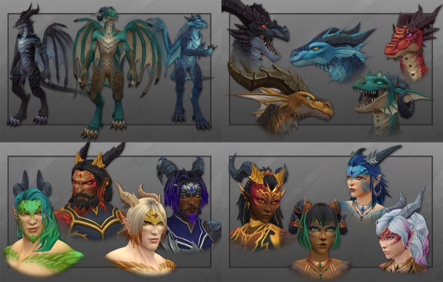 신규종족인 드랙타르 종족. 일반적인 용이라기보다는 용인에 가깝다. [사진=블리자드 엔터테인먼트]