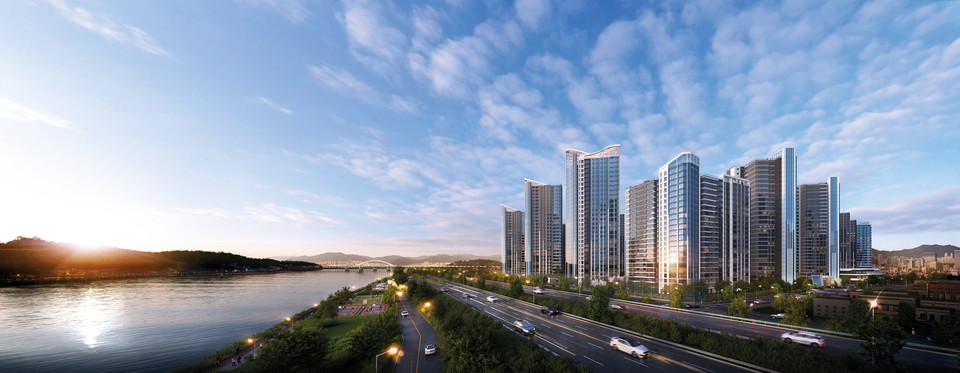 선사현대아파트 리모델링사업 투시도 [사진=롯데건설]