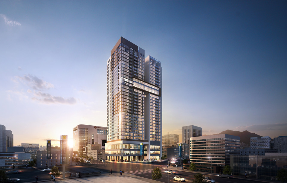 엘시그니처 투시도 [사진=롯데건설]