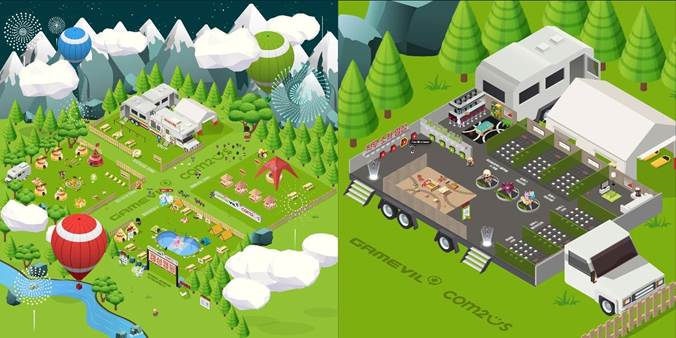 메타버스 채용박람회 현장 전경 [사진=게임빌-컴투스 그룹]