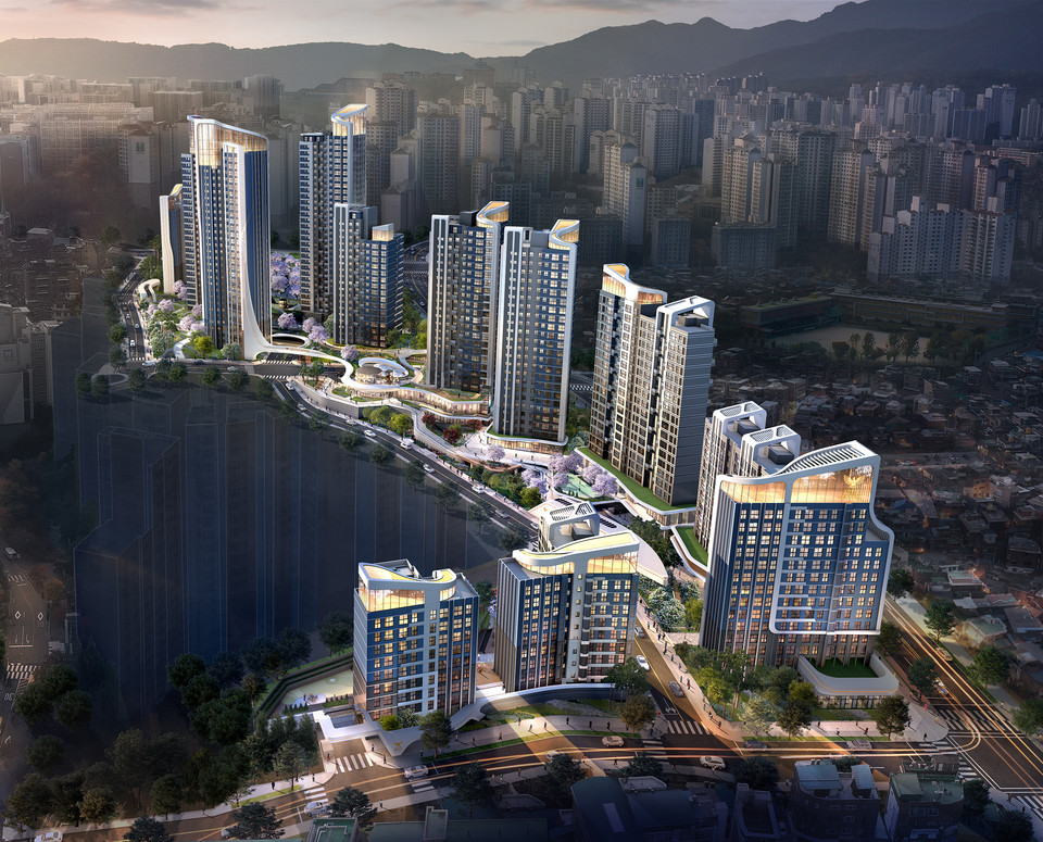 미아3재정비촉진구역 주택재개발사업 조감도 [사진=롯데건설]