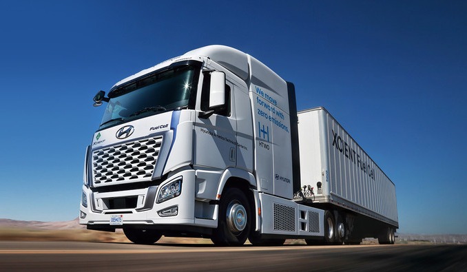 현대차는 오는 12일까지 엑시스언트 수소전기트럭을 'ACT 엑스포 2022'에서 전시할 예정이다. [사진=현대자동차]