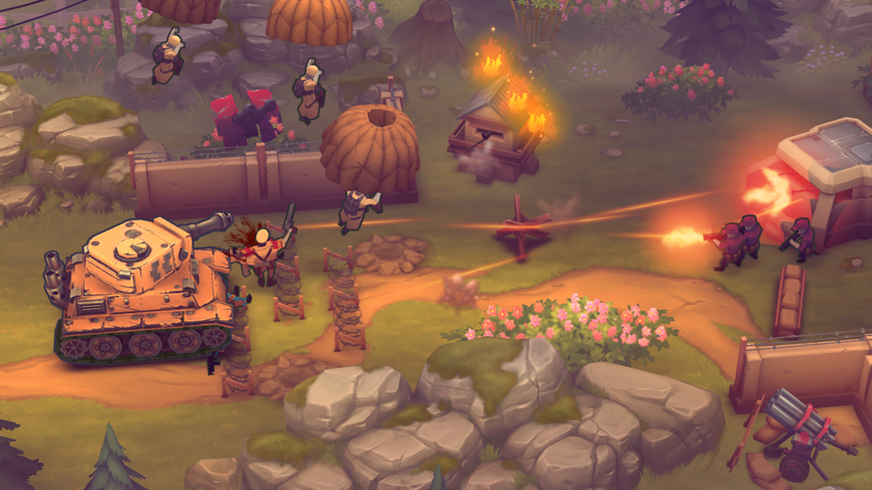 NHN이 상반기 서비스를 시작한 건즈 업! 모바일 [사진=블루스택]