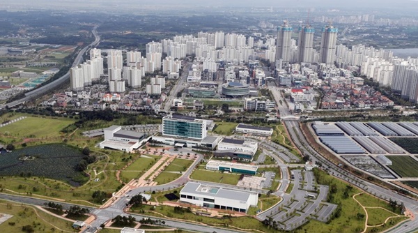 하늘에서 내려다 본 전주 혁신도시[사진=연합뉴스]