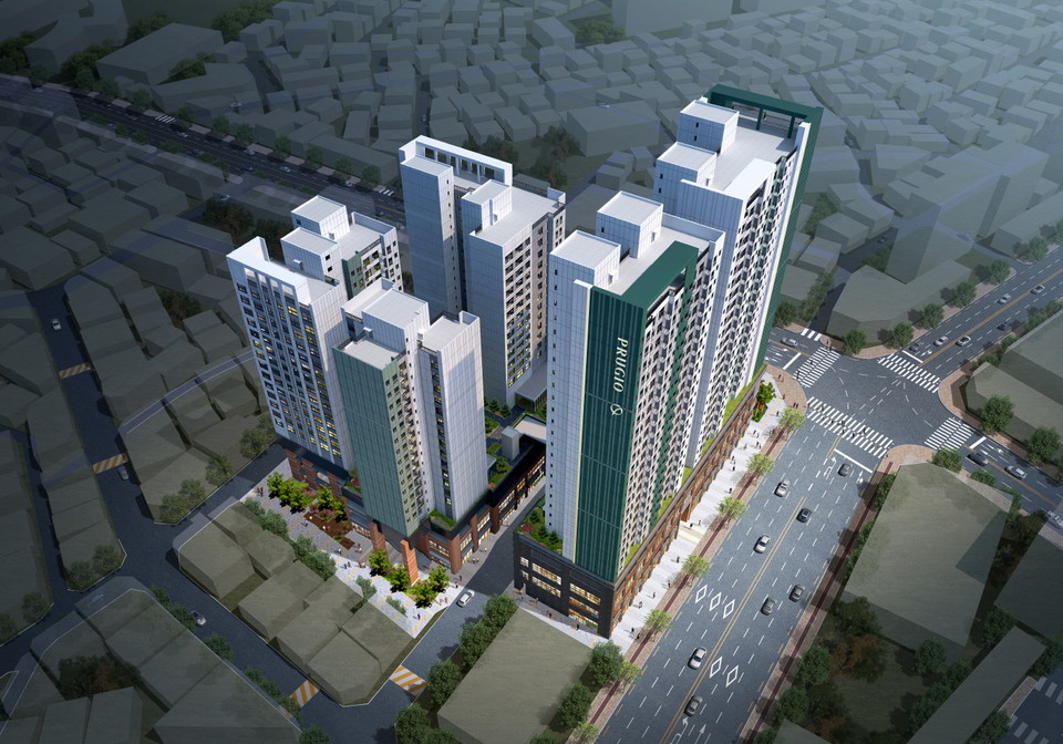 신길 AK 푸르지오 조감도 (본 이미지는 소비자의 이해를 돕기 위한 것으로 실제와 다소 상이할 수 있습니다.) [사진=대우건설] 