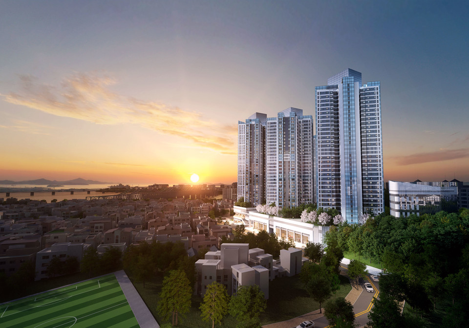 한강 지역주택 투시도 [사진=호반건설]