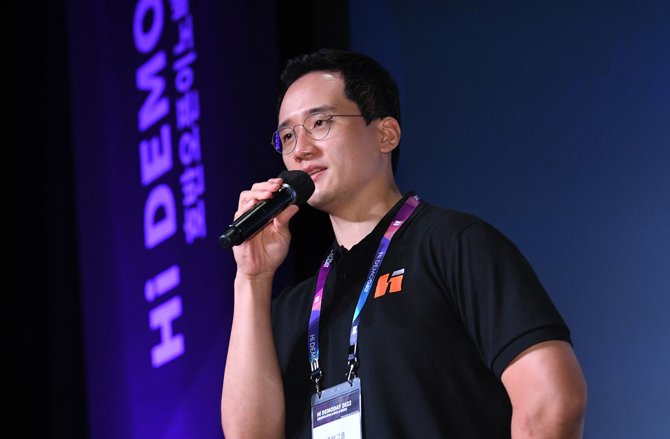 김대헌 호반그룹 기획총괄사장이 인사말을 하고 있다. [사진=호반건설]