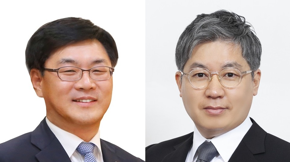 (왼쪽부터) 김회언, 최익훈 대표이사 [사진=HDC현대산업개발]