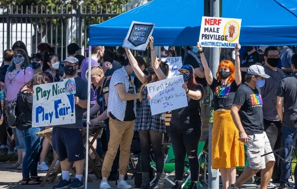 액티비전-블리자드 직원들은 지난해 7월에도 성차별 이슈에 대해 파업을 진행한 바 있다. [사진=연합뉴스]