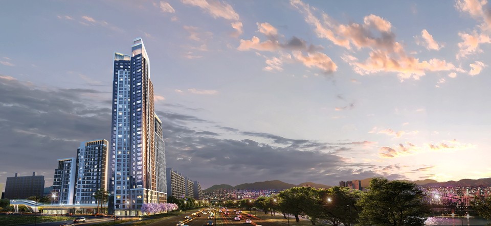 서울 광장동 삼성1차아파트 소규모재건축정비사업 투시도 [사진=SK에코플랜트]