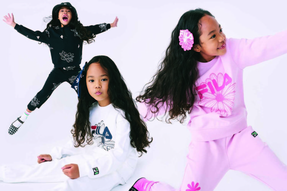 휠라 키즈가  가을시즌을 맞아 ‘마르디 메크르디’와의 협업을 진행한다. [사진=휠라 키즈]