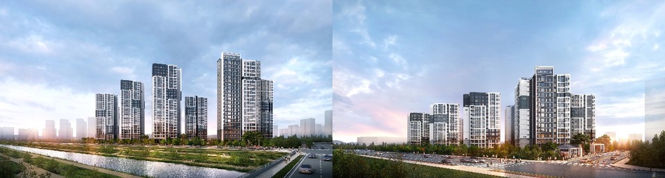 파주 운정 경남아너스빌 디원 리버 조감도 [사진=SM그룹]