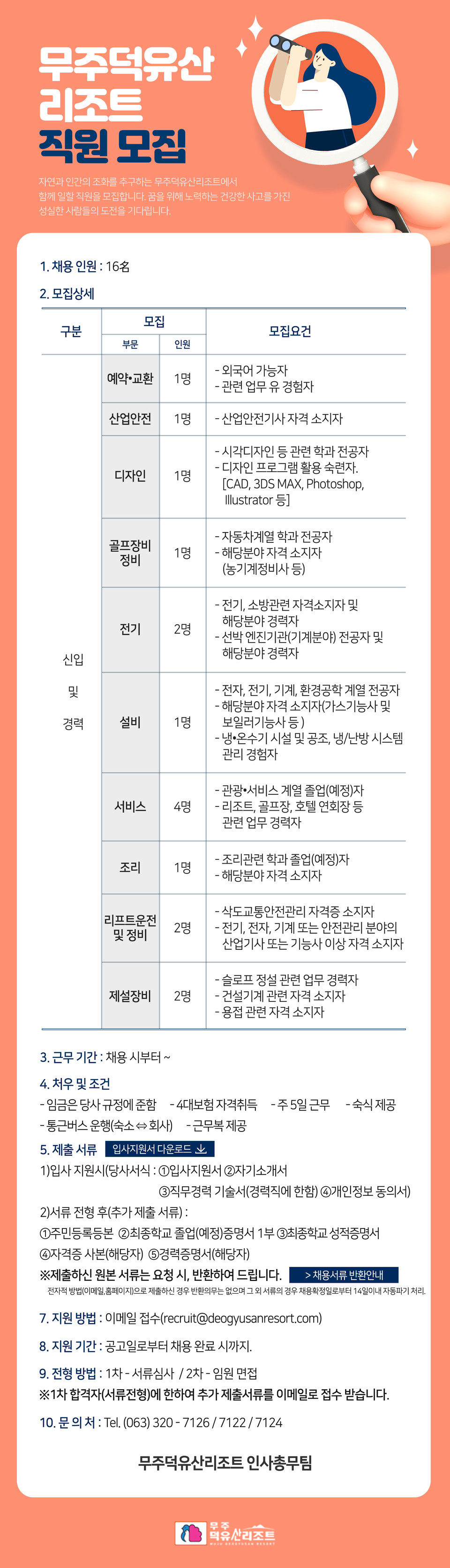 무주덕유산리조트 채용 공고 [사진=부영그룹]