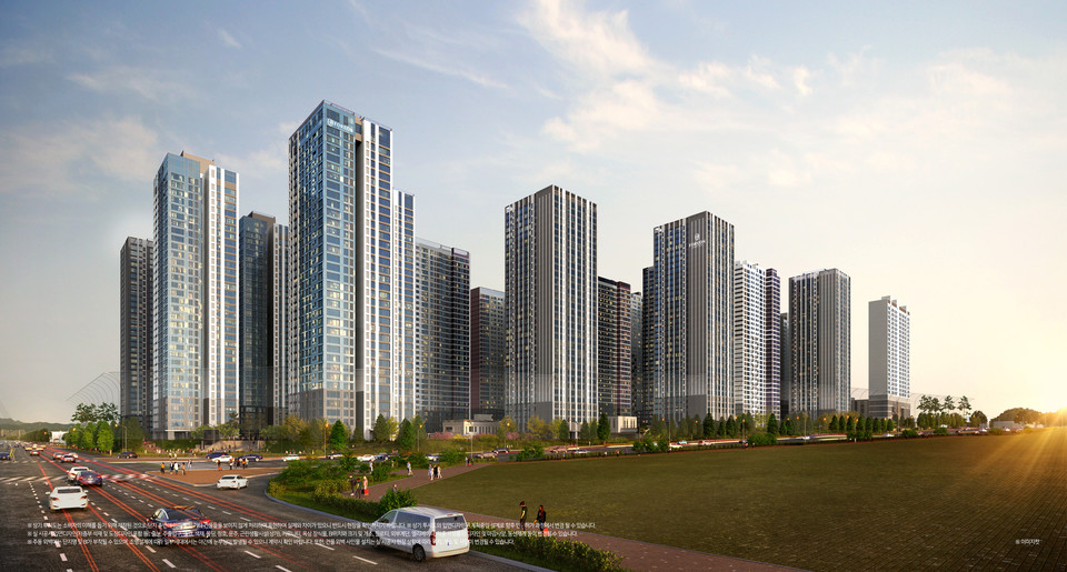 올림픽파크 포레온 투시도 [사진=현대건설]