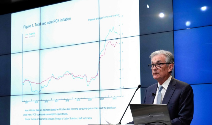 미국의 싱크탱크 브루킹스 연구소에서 연설하는 제롬파월 연방준비제도 의장[사진=연합뉴스]