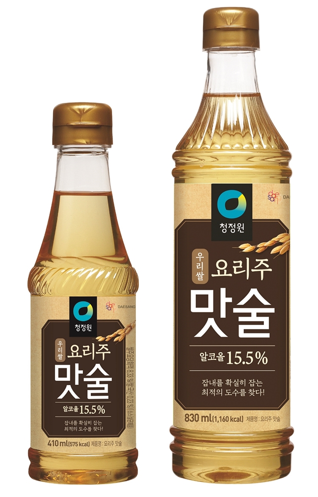 대상 청정원이 국내산 쌀을 발효해 만든 ‘요리주(酒) 맛술’을 출시한다. [사진=대상 청정원]