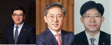 이은형, 박성호, 강성묵 부회장 [사진=하나금융그룹]