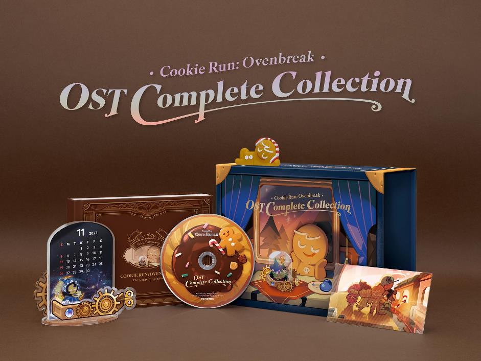 데브시스터즈는 자사의 주요 IP인 쿠키런 시리즈로 다양한 상품을 출시해왔다. 사진은 지난해 12월 출시된 ‘쿠키런: 오븐브레이크 OST 컴플릿 컬렉션(Complete Collection)’. [사진=데브시스터즈]