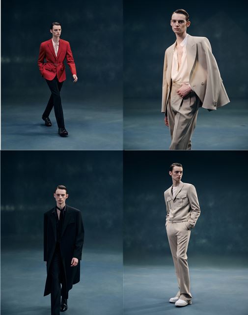 갤럭시는 우아한 테일러링과 현대적 감성을 더한 ‘테일러드 엘레강스’를 컨셉으로 강혁이 갖고 있는 독창성과 창의성을 더해 컬렉션을 완성했다. [사진=삼성물산]