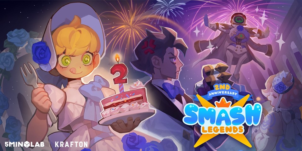 스매시 레전드는 15일 2주년을 맞이해 업데이트를 진행하고 다양한 이벤트를 전개한다. [사진=크래프톤]
