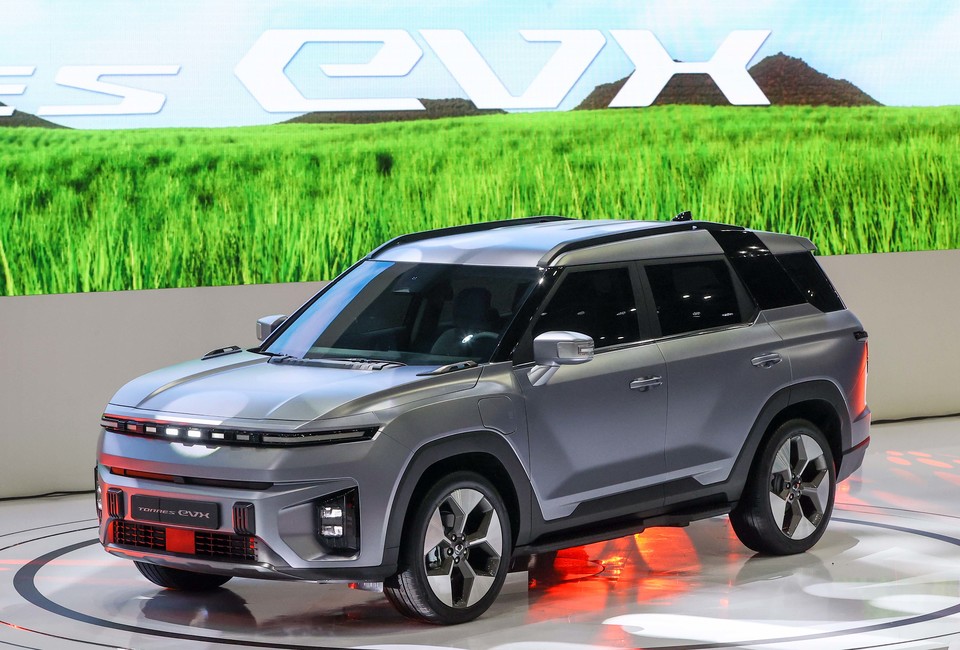 서울모빌리티쇼에서 공개된 토레스EVX. [사진=서울모빌리티쇼 조직위원회]